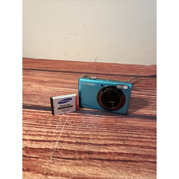Samsung SL202 Blue 10.2MP Digital Camera with Battery - TESTED - Picture 2 of 10